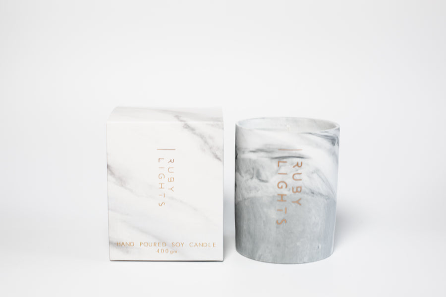 Ceramic Marble Soy Candle