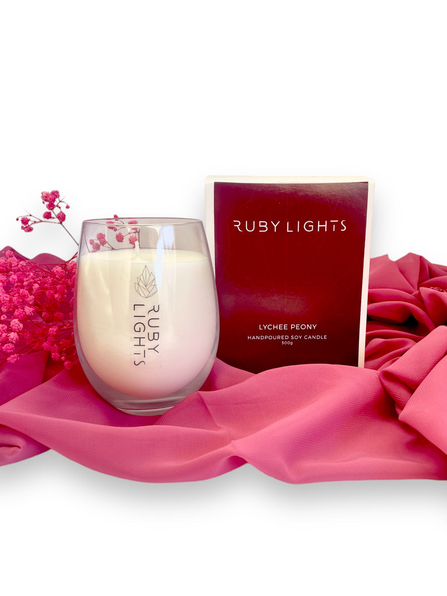 Lychee Peony - Element Large Soy Candle - 500g